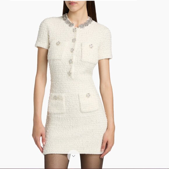 Self-Portrait Dresses & Skirts - Self Portrait Textured Boucle Minidress NWT S Channel vibes soft yet structured